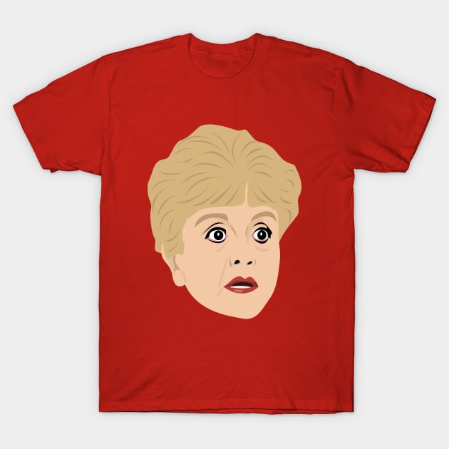 Jessica Fletcher from Murder, She Wrote T-Shirt by Greg12580